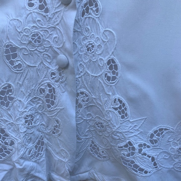 Hibus Clothing Button Down Tank W/ Lace Aesthetic. - Picture 3 of 5